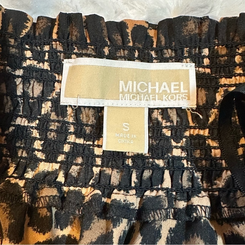 Micheal by Micheal Kors | Off shoulder leopard print blouse | Small - Picture 3 of 11